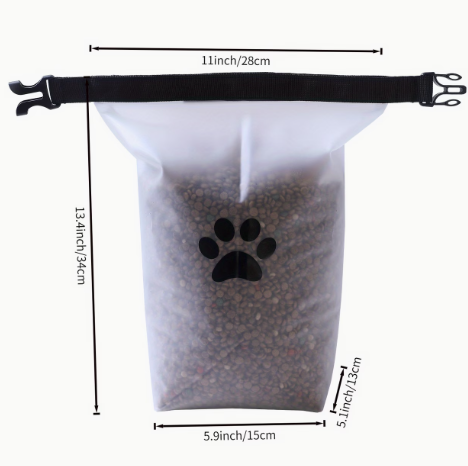 Adventure Feed & Treat Bag Set — 3-Piece Pet Food Travel Storage